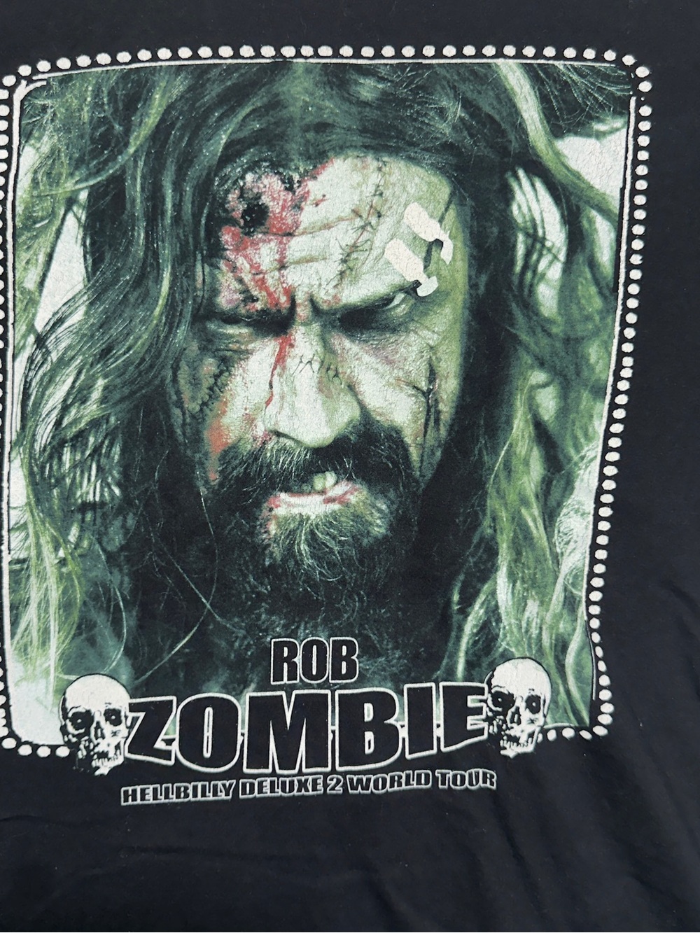 Rob zombie vintage tour merch Graphic Band T-Shirt - Black - Picture 2 of 3